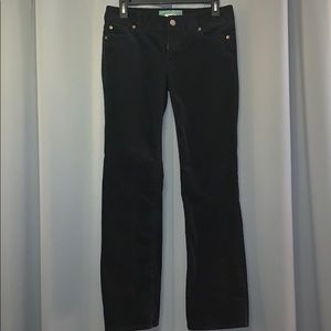 J.Crew Bootcut Black Corduroy Size 4S